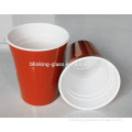 double wall coffee cups,, Double color cup, plastic bacardi cup